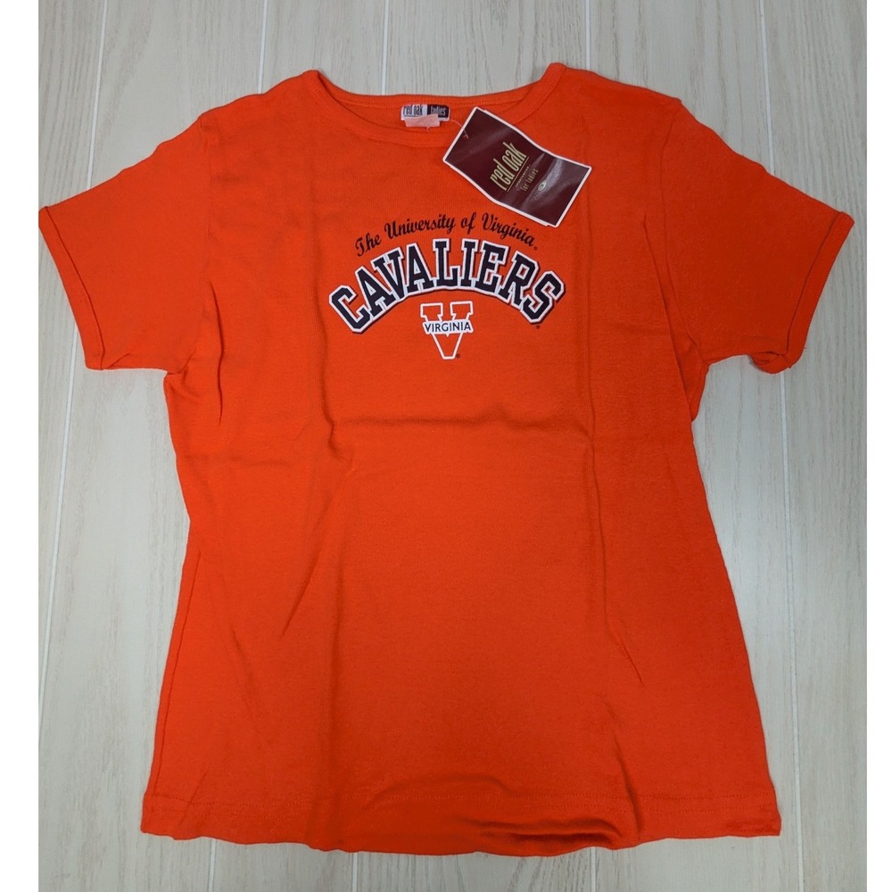 Red Oak University of Virginia Cavaliers Vintage T Shirt Women's Large USA made